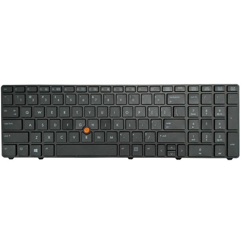 NEW US laptop Keyboard for HP EliteBook 8760w 8770w 701454-171 NSK-HXFPV With pointing stick