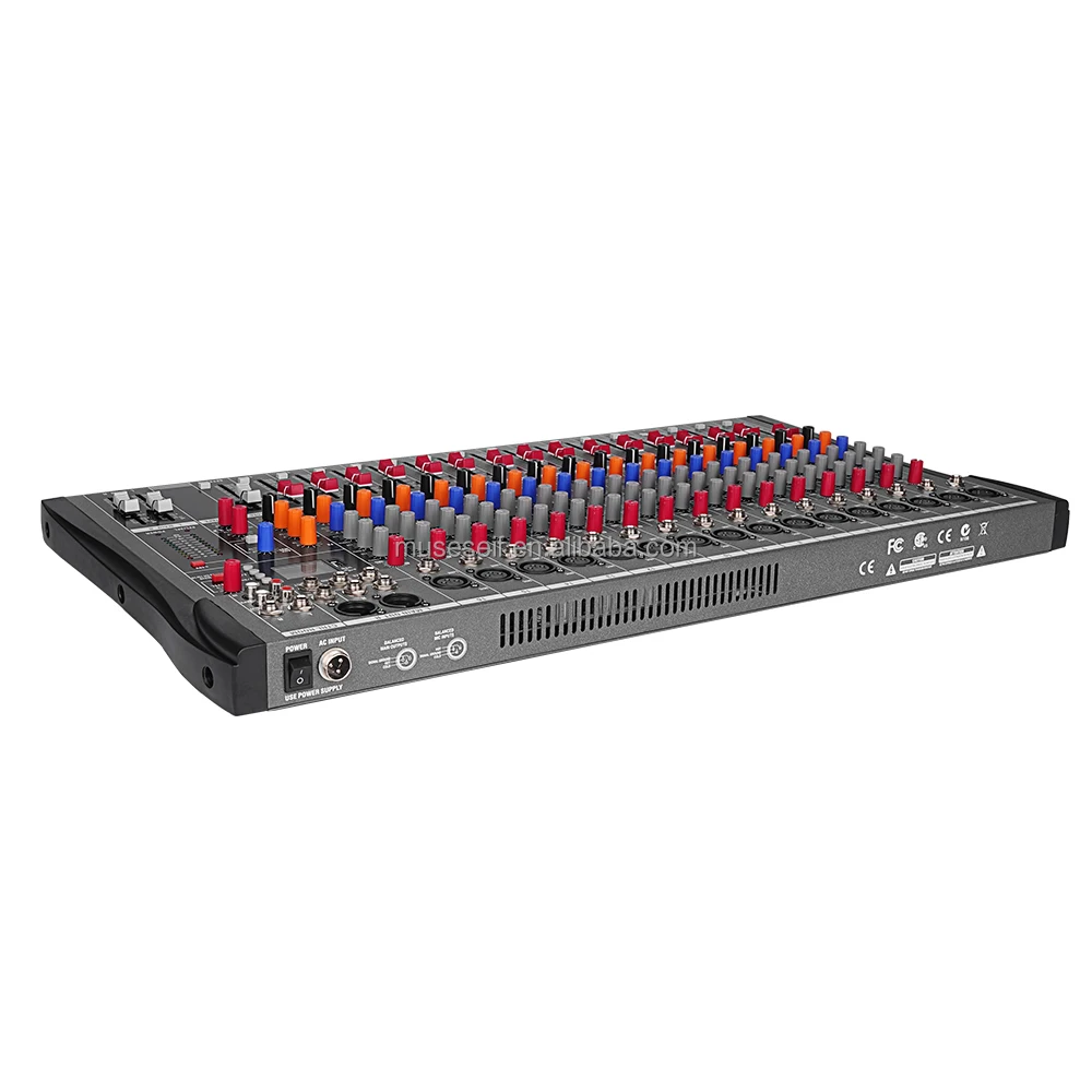 Único E/CT16 16 canales USB ordenador mezclador de Audio profesional consola de placa de sonido entrada MP3 para DJ estudio mezclador Audio