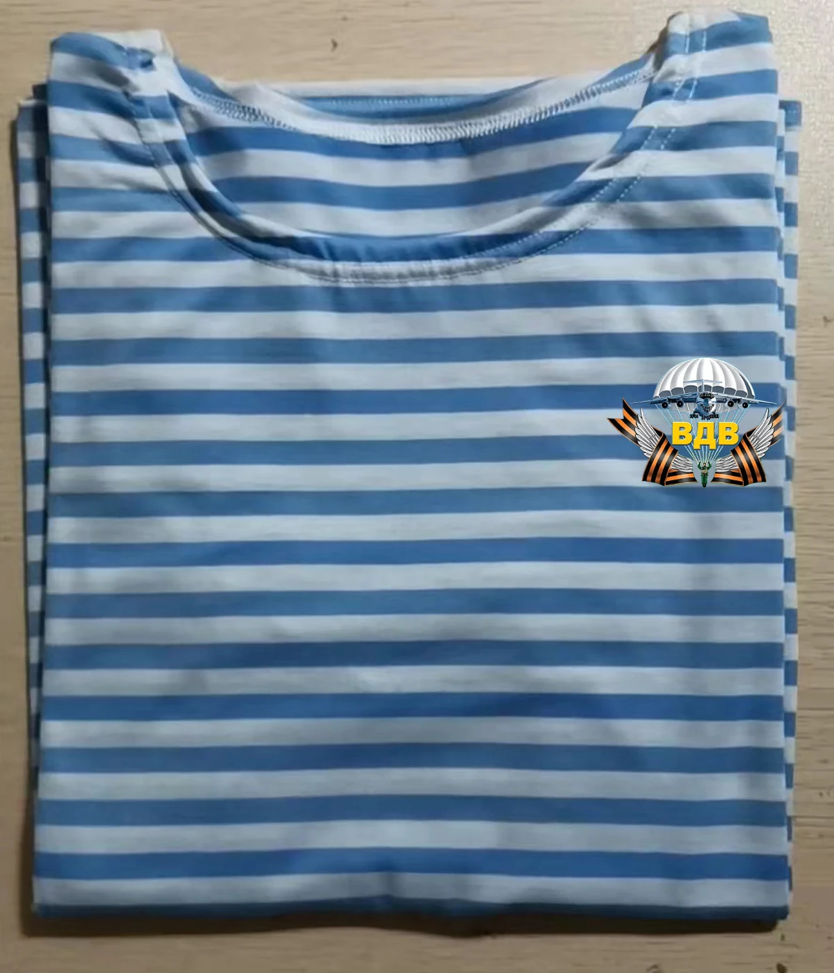 Russian Airborne Troops VDV Paratrooper Sailor Striped Shirt Polyester Cotton Long Sleeve Mens Stripes T-Shirt Telnyashka Tops