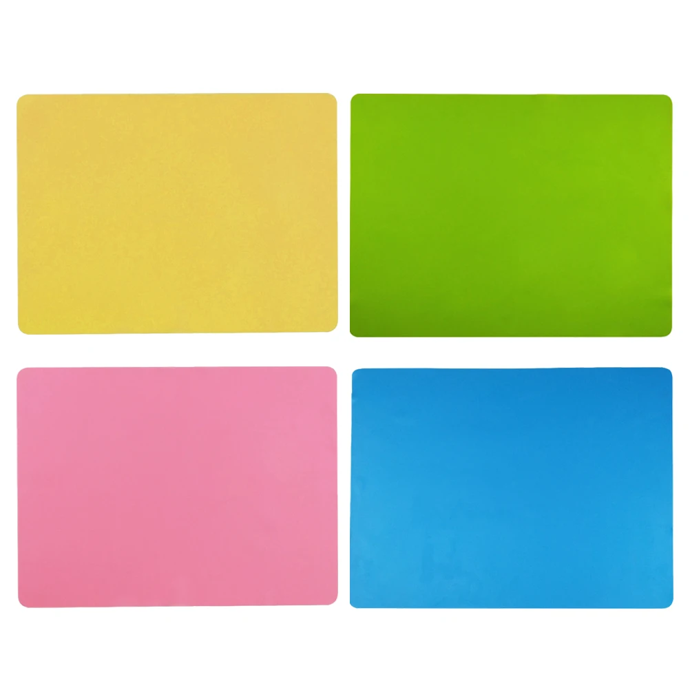 

4 Pcs Silicone Placemat Premium Quality Anti Slip Heat Resistant Tableware Mat Home Dining Table Pad
