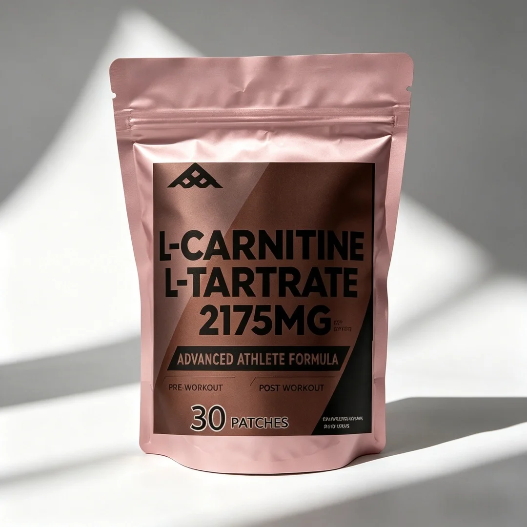 30 Patches L Carnitine Tartrate Transdermal Patches for Energy Boost Natural Energy, Support Metabolism & Fatigue