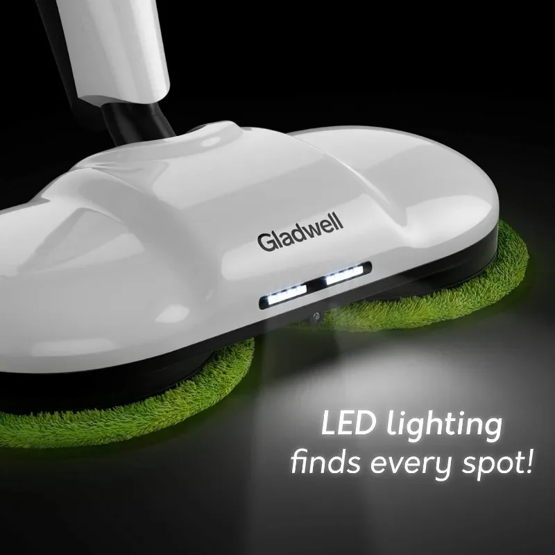 Беспроводная электрическая швабра, спиннер 3 в 1, скруббер и воск, тихий и мощный очиститель, вращающийся скруббер и буфер