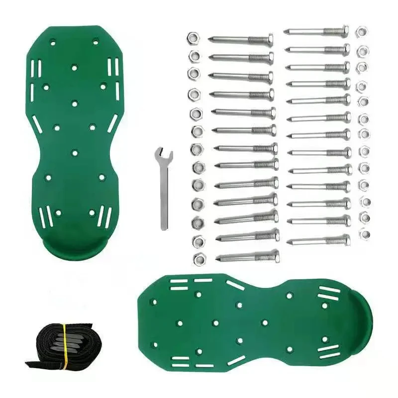 Lawn Aerator Shoes Super Heavy Duty No Broken Sole Strong Nails Aerator Shoes Aerator Spikes Garden Grass Shoes for Epoxy Resin