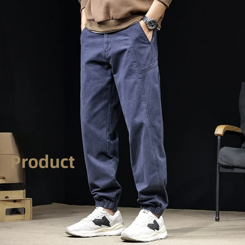 

Men's Casual Workwear Pants Harlan Sle Loose Fit Autumn Winter New Arrival Wide Leg Trousers Versatile Men's Long Trousers