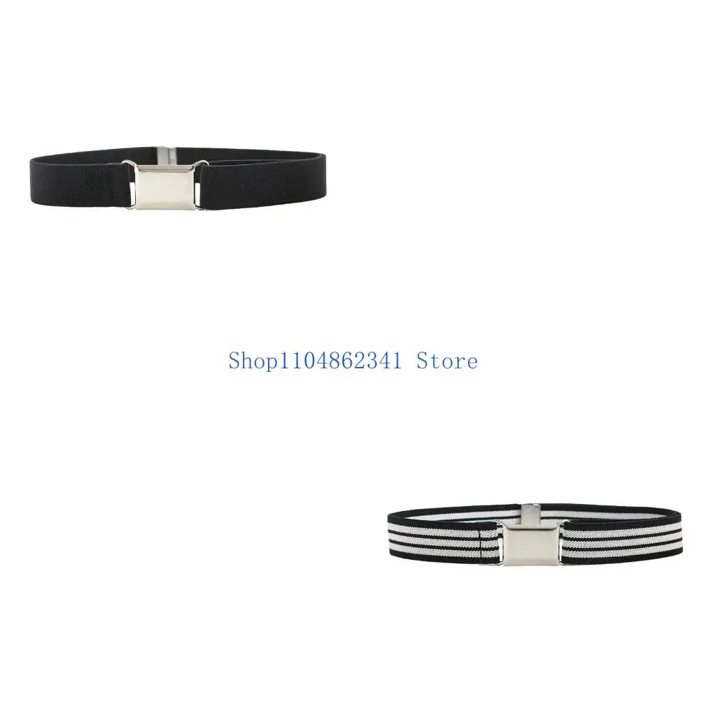 5ASD CINTURA ELASTICA MIDUABILE PER GIURLI RAGAZZE CINTURA REGOLABILE REGOLABILE per abiti e jeans con fibbia metallo