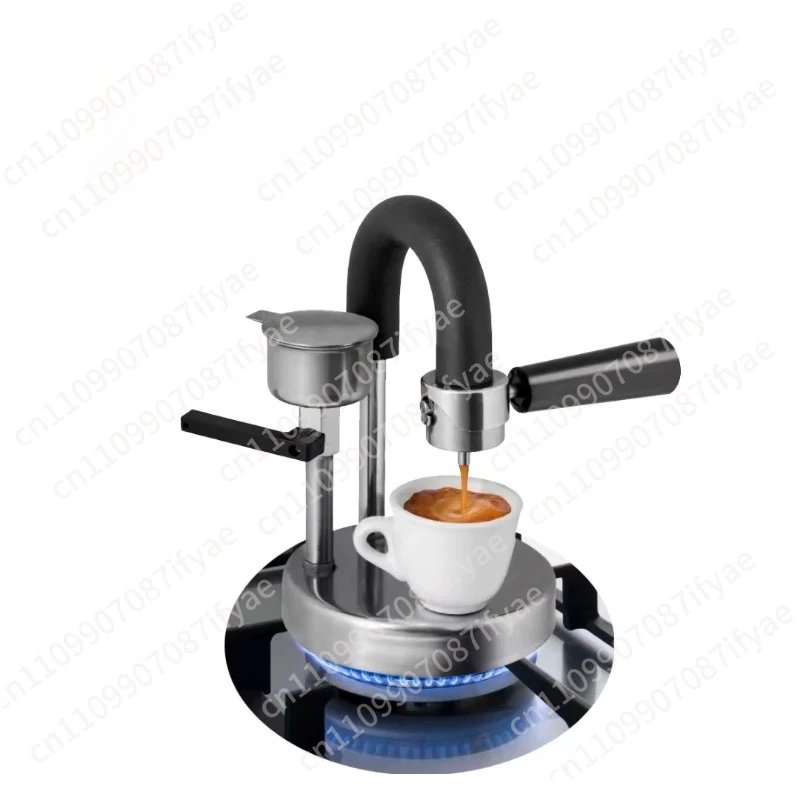 Coffee Machine Home Open-air Office Espresso Pot Stainless Steel Manual Coffee Maker