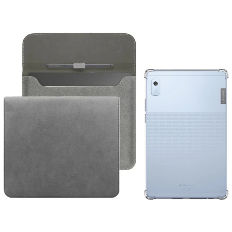 

2-в-1 для Lenovo Tab M9 TB310FU TB310XU 9 "прозрачный противоударный чехол из ТПУ + тонкая сумка для хранения планшета