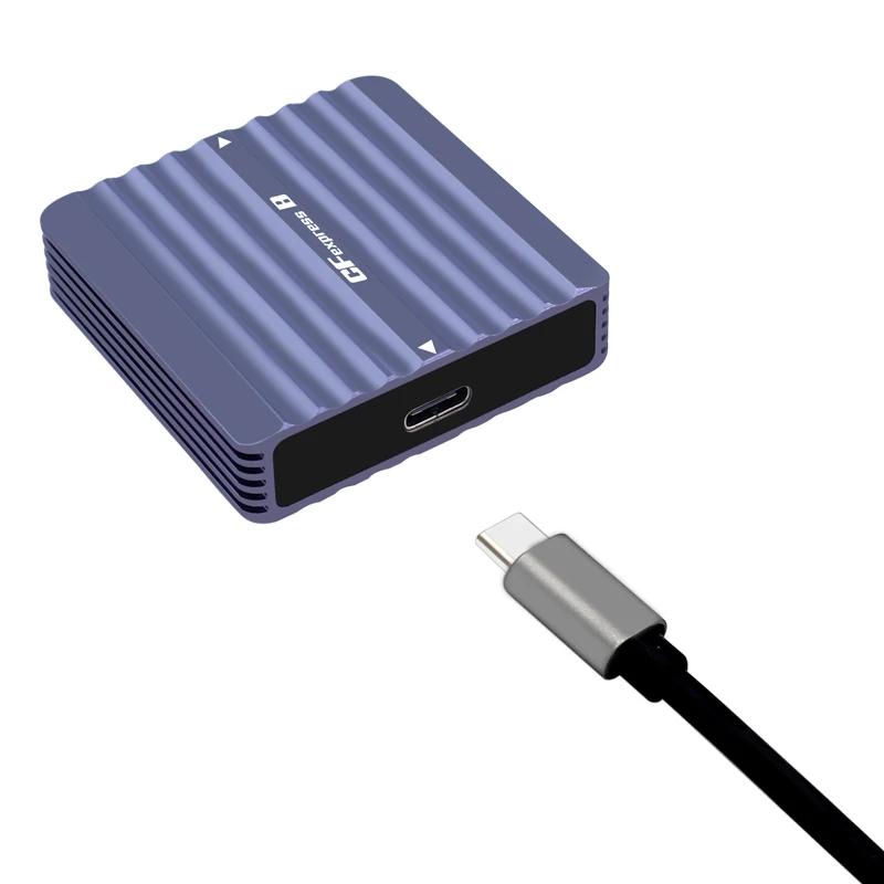 CFexpress B 타입 카드 리더기, USB 3.2 Gen2, 10Gbps 리더기, 알루미늄 휴대용 C 타입에서 CF 익스프레스 메모리 카드 어댑터, Z6, Z7, 1DX3 용