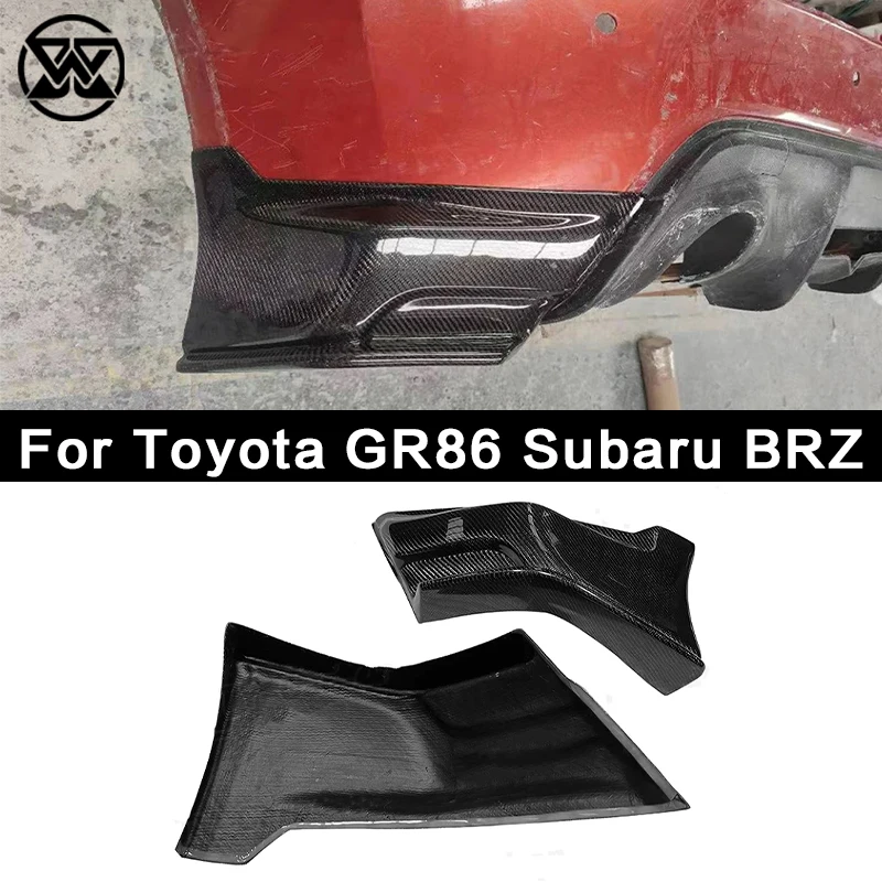 

Рассеиватель губ заднего бокового бампера из углеродного волокна для Toyota GT86 Scion FR-S 2012-2015, Стайлинг автомобиля FRP