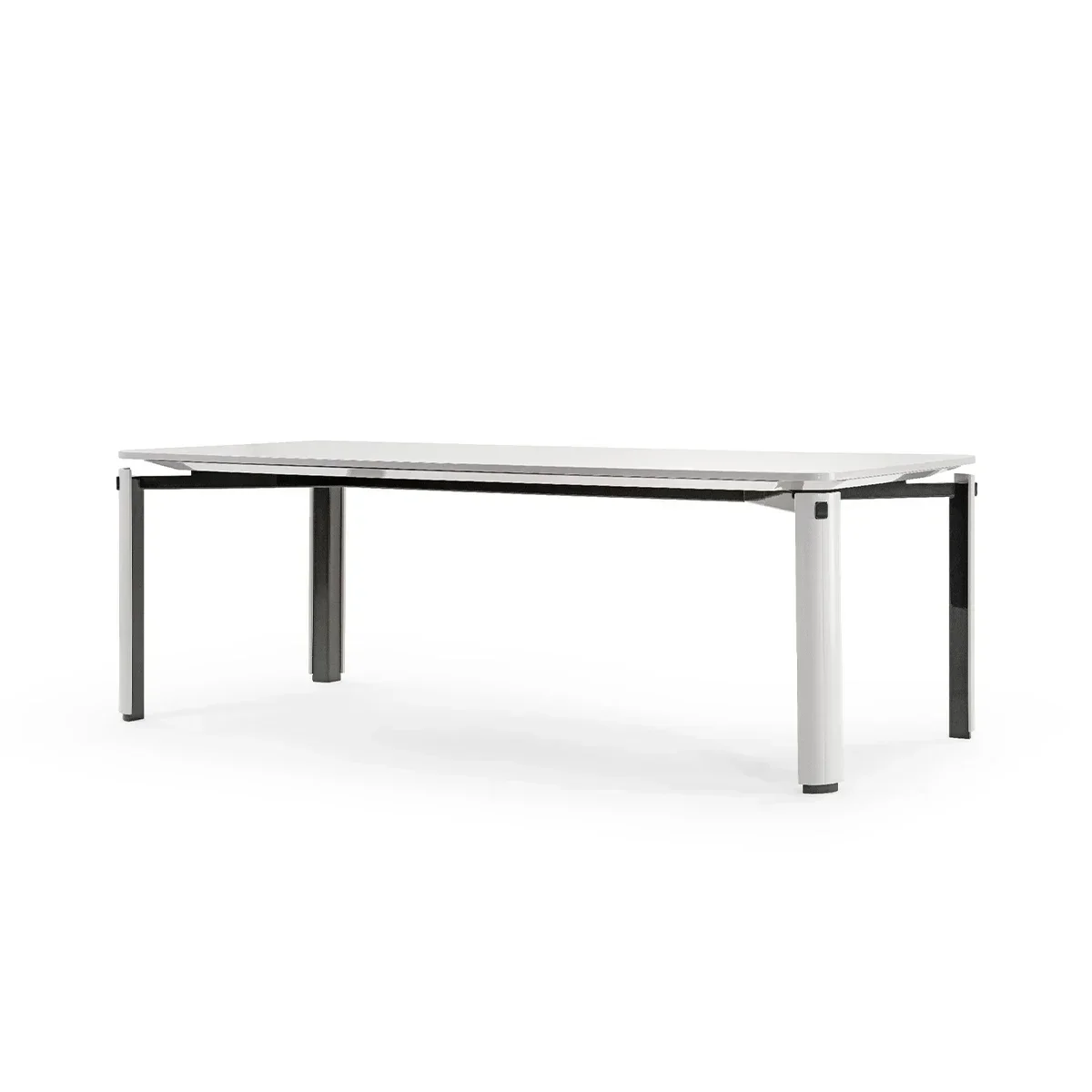 White Large 12 Seater Dining Table 10 Seater Rectangle Metal Stainless Steel Dining Table Set