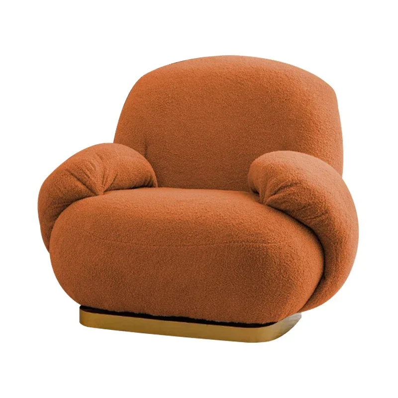 Luxury fabric lounge chair swivel leisure chair home relax side armchair elegant modern luxury living room chair