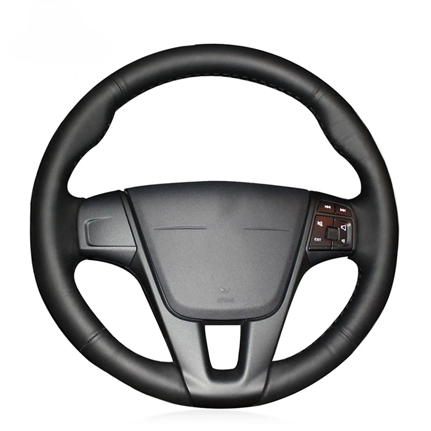 

Черный чехол на руль из искусственной кожи для Volvo S80 V70 XC70 S60 XC60 V60 V40 2010-2019