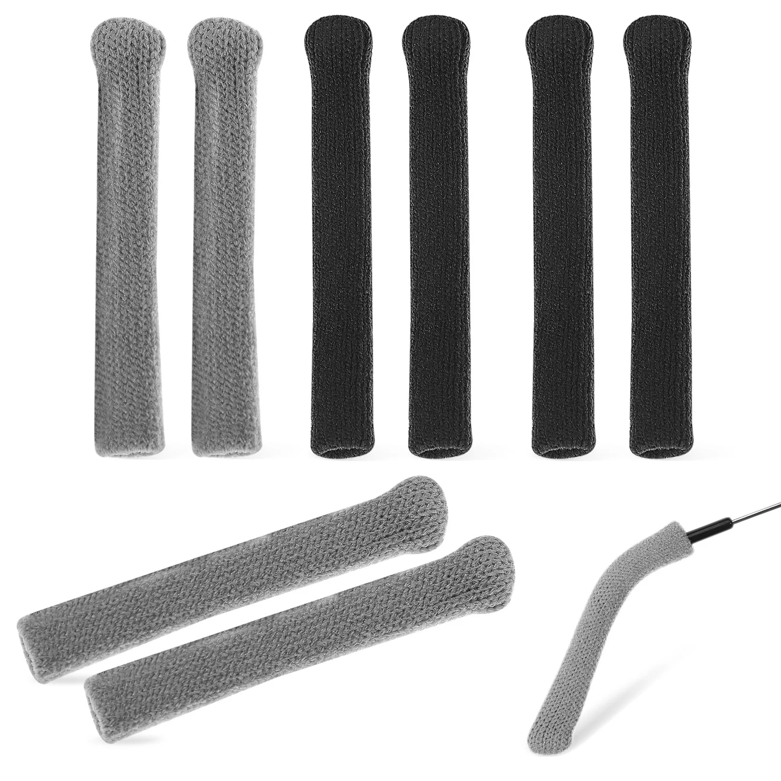 

4pcs Anti-Slip Eyeglass Temple Sleeves Knitted Glasses Ear Grips Cushioned Comfort Universal Fit For Eyeglasses Sunglasses Arm