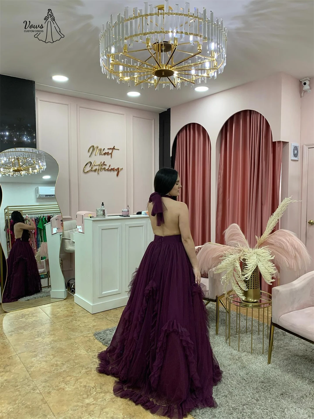 Vows Line A Women's Evening Dress for Weddings Custom Made Dresses. For. Women Wedding Guest Dresses Woman Round Neck Ball Gowns