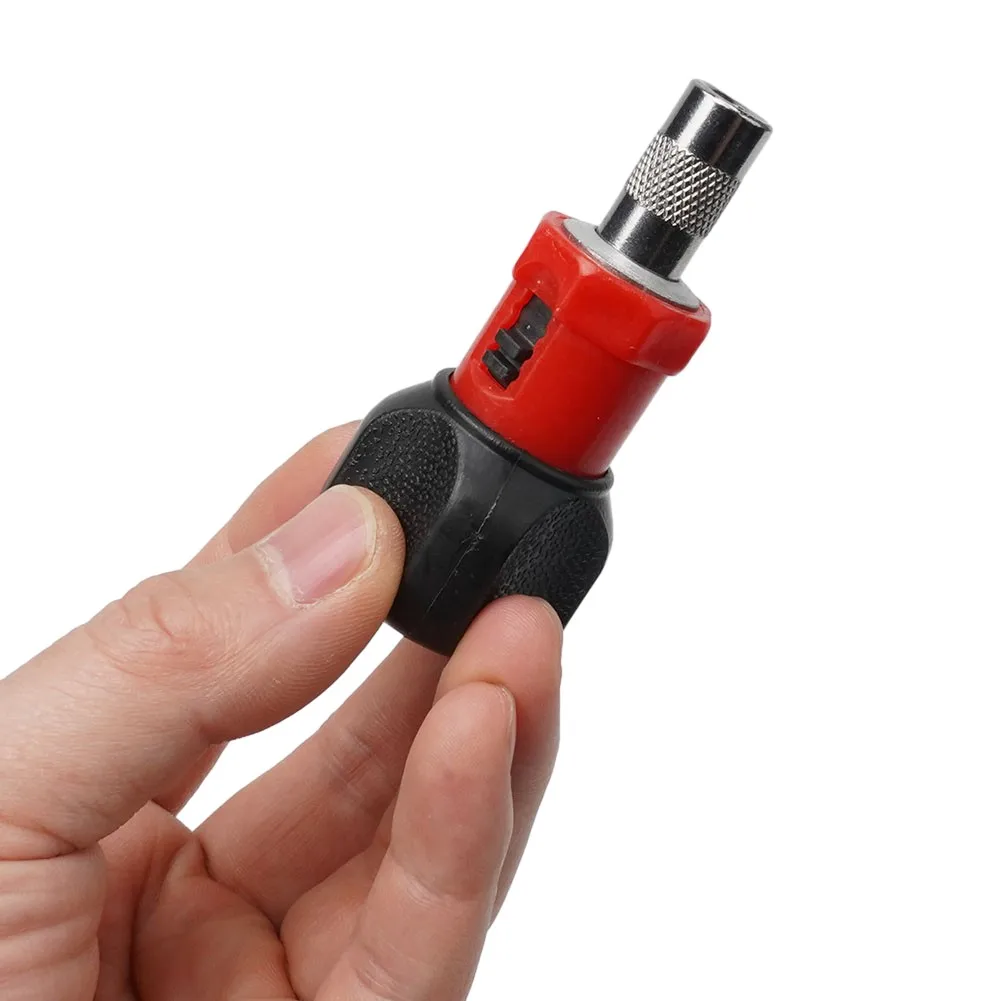 

1/4" Screw Driver Screwdriver Magnetic Mini Multifunctional Ratchet Wrench 6.35mm 80*33mm Anti-slip handle Hex Socket Useful New