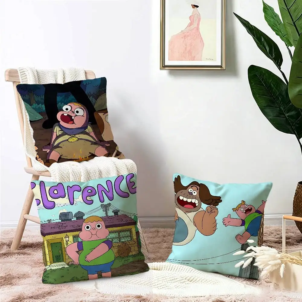 Classic Cartoon C-Clarence Cushion Cover Polyester Sofa Cushions Decorative Throw Pillows Home Decoration Pillowcover
