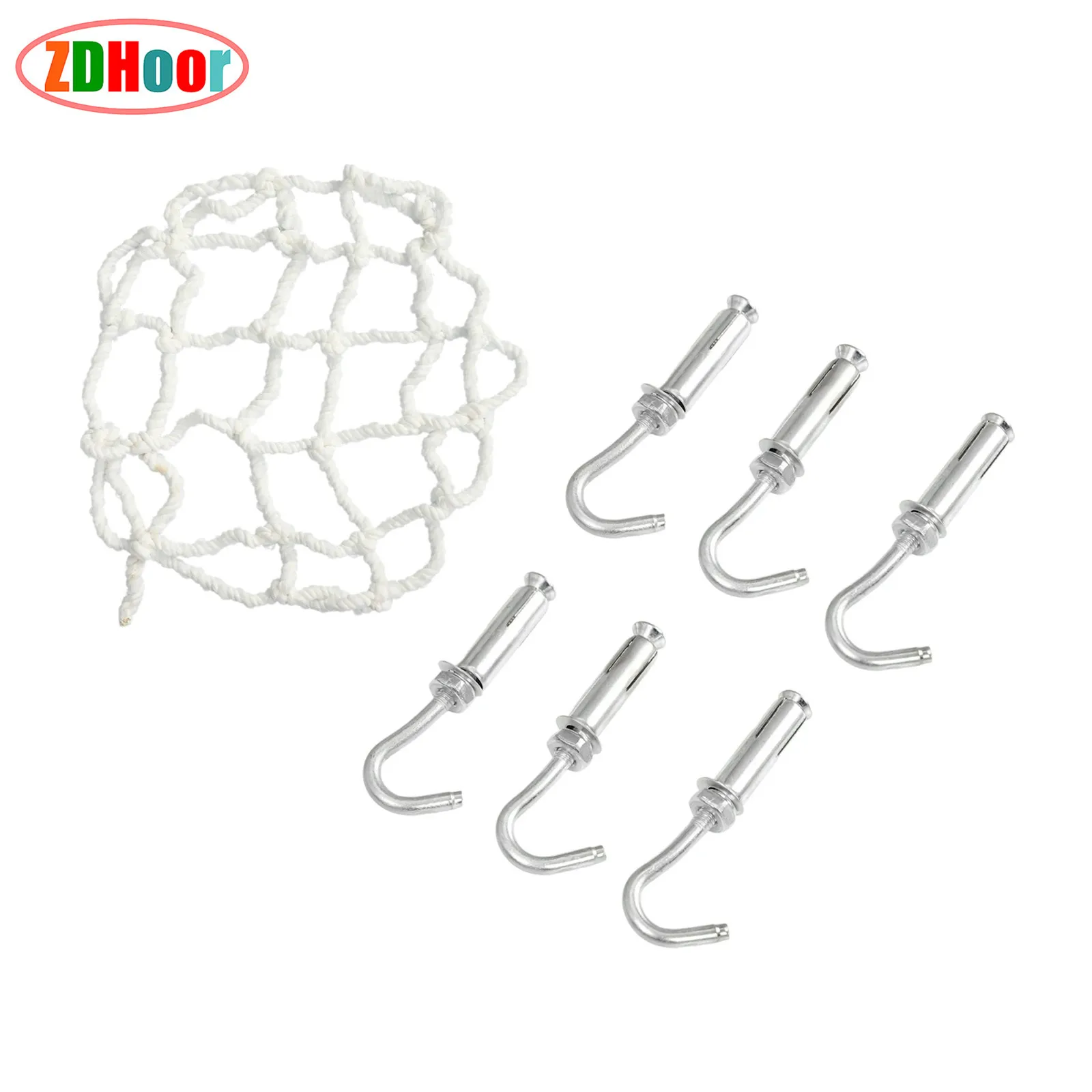 Gutter Safety Guards Net with Hooks Circular Anti Fall Net for Manhole Cover Anti-drop Net Repair Tank Traps