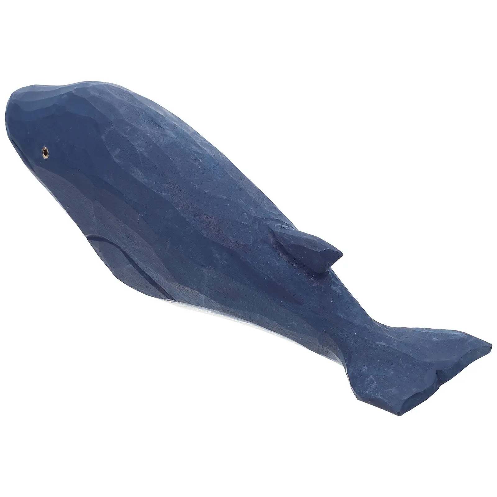 Simulation Whale Adornment Creative Wooden Whale Decor Smooth Lines Realistic Texture Office Home Party Decorative Marine Animal