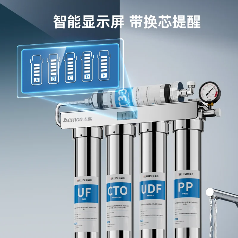 منقي مياه عالي التدفق لتقديم الطعام - فلتر للشرب المباشر للاستخدام التجاري في المطاعم والشاي والحليب والمقهى