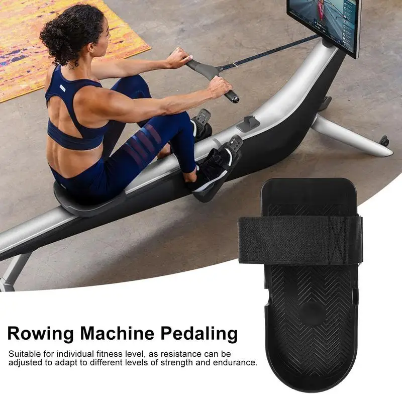 Rowing Machine Foot Pedals Full Body Workout for Sports Equipment Equpment Exercising Bile Flat Plastic Road Exercise