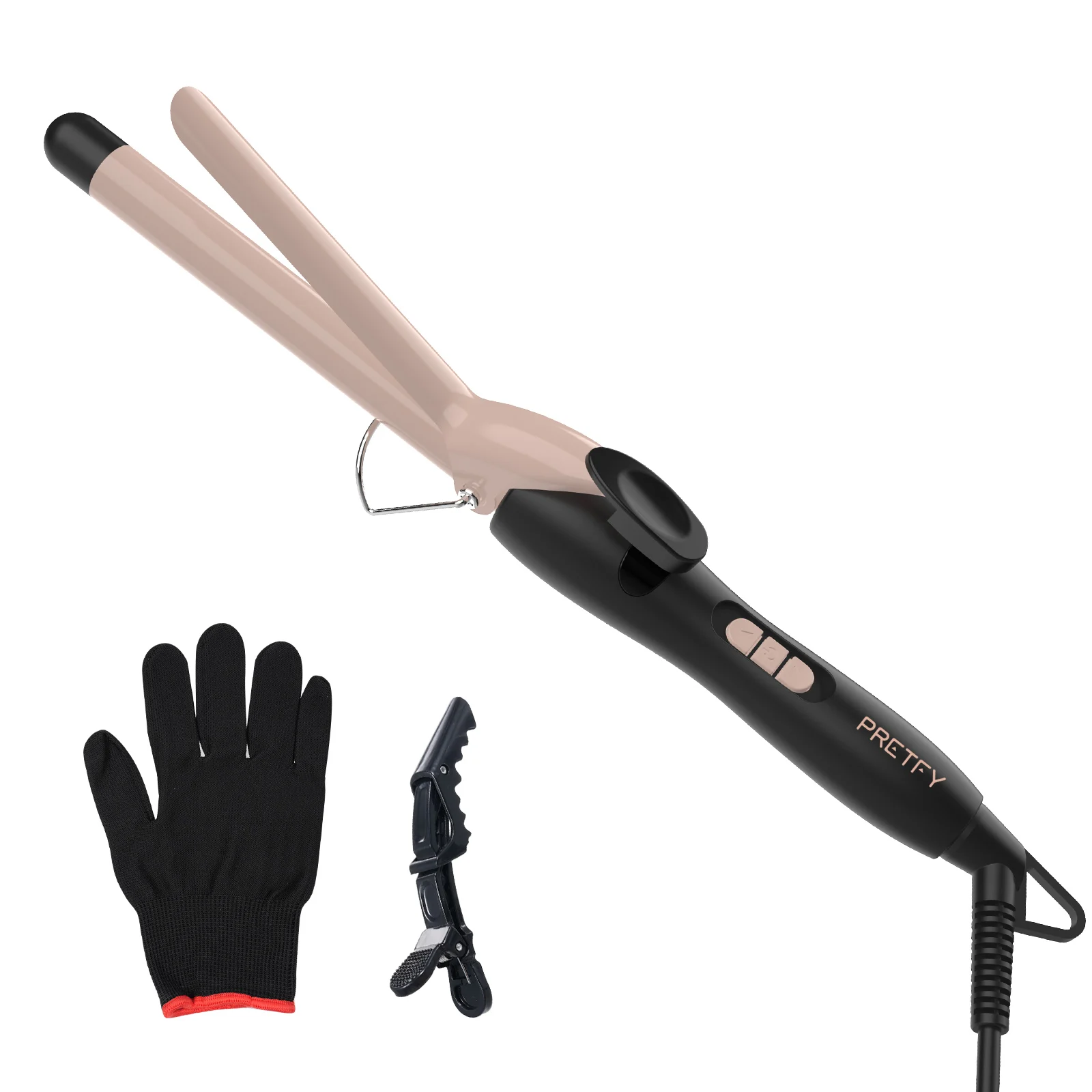

Curling Tongs 19mm Hair Curler Small Curling Iron Adjustable Temperature from 60~220 °C Professional Ceramic Thin Curling Wand