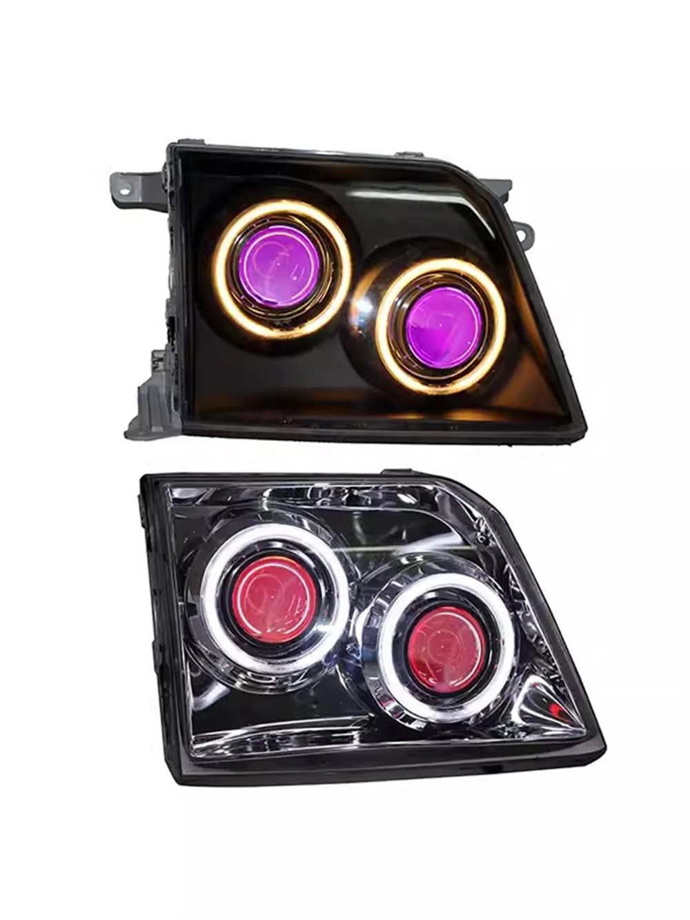 

Car LED Headlight front lamp Assembly For 1997-2003 TOYOTA LAND CRUISER PRADO 3400 angel eye DRL Daytime Running light 2pcs