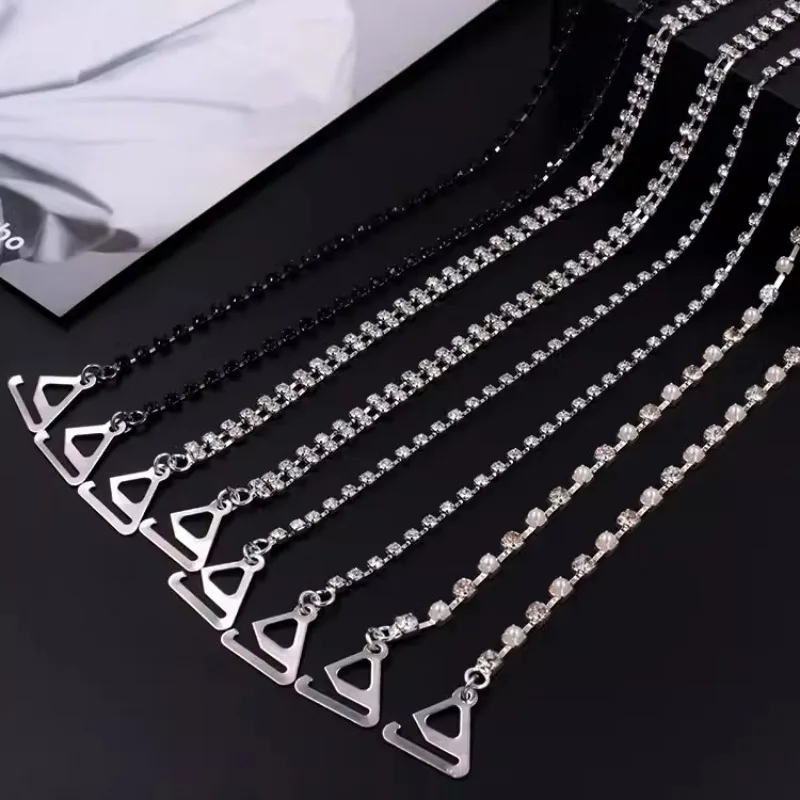 

Simple Rhinestone Shoulder Strap Chain Bra Chain Jewelry Crystal Underwear Strap Body Chain Wedding for Women Gift