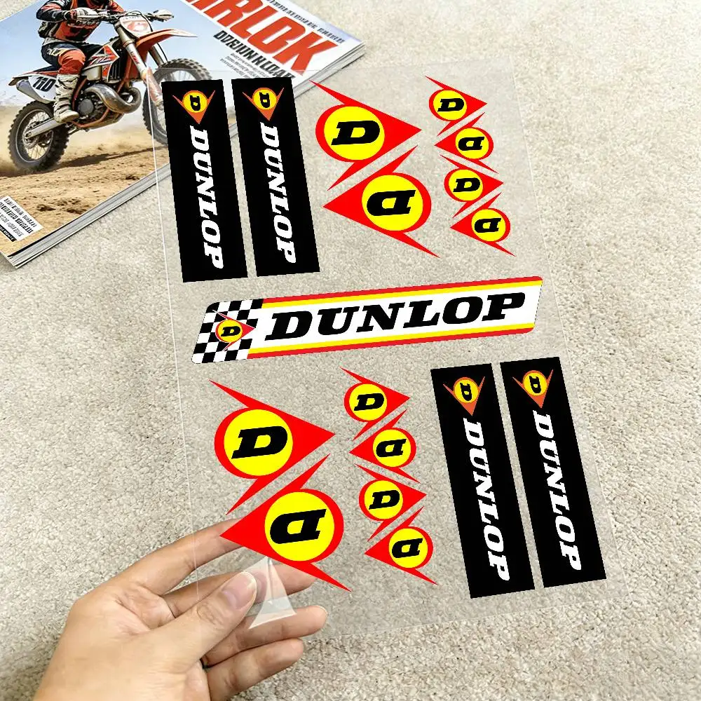 

1 шт. наклейка Dunlop Moto для автомобиля, бампера, окон, мотоцикла, ноутбука, стен, виниловая наклейка, аксессуары для тюнинга авто