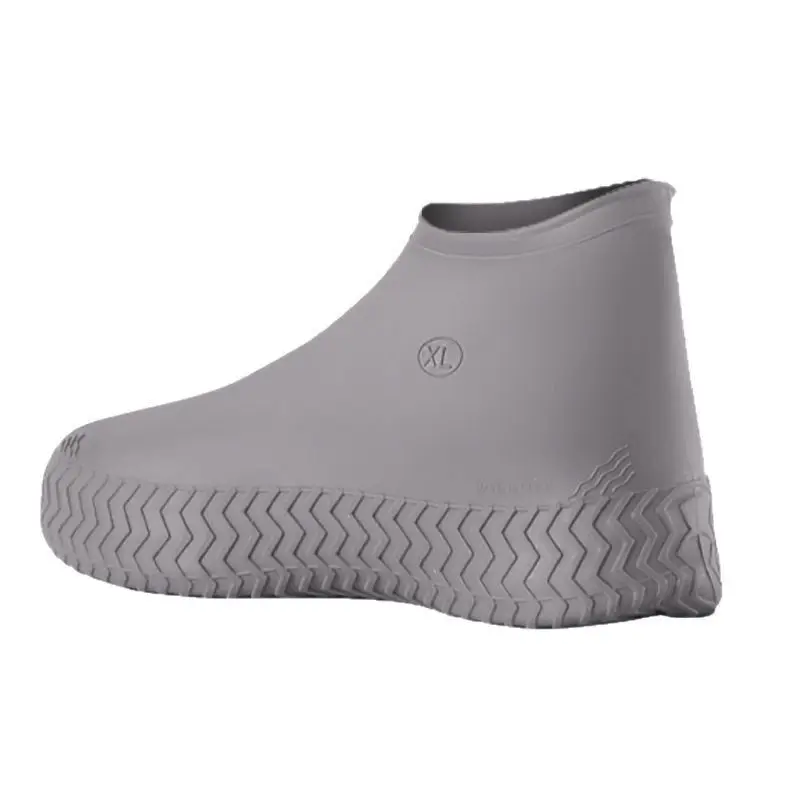 Waterproof Silicone Shoe Covers Anti-Slip Rain Boot Covers Thickened Wear Resistant Outdoor Portable Unisex Rain Shoes Protector