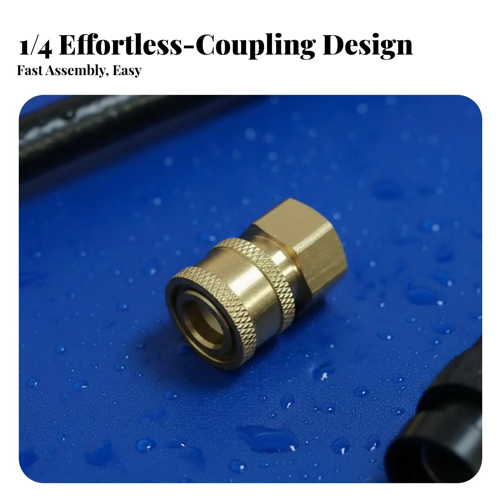 

Переходник-адаптер 1/4 дюйма с быстрым соединением и фиксатором, для подключения к аппарату высокого давления, с внутренней резьбой