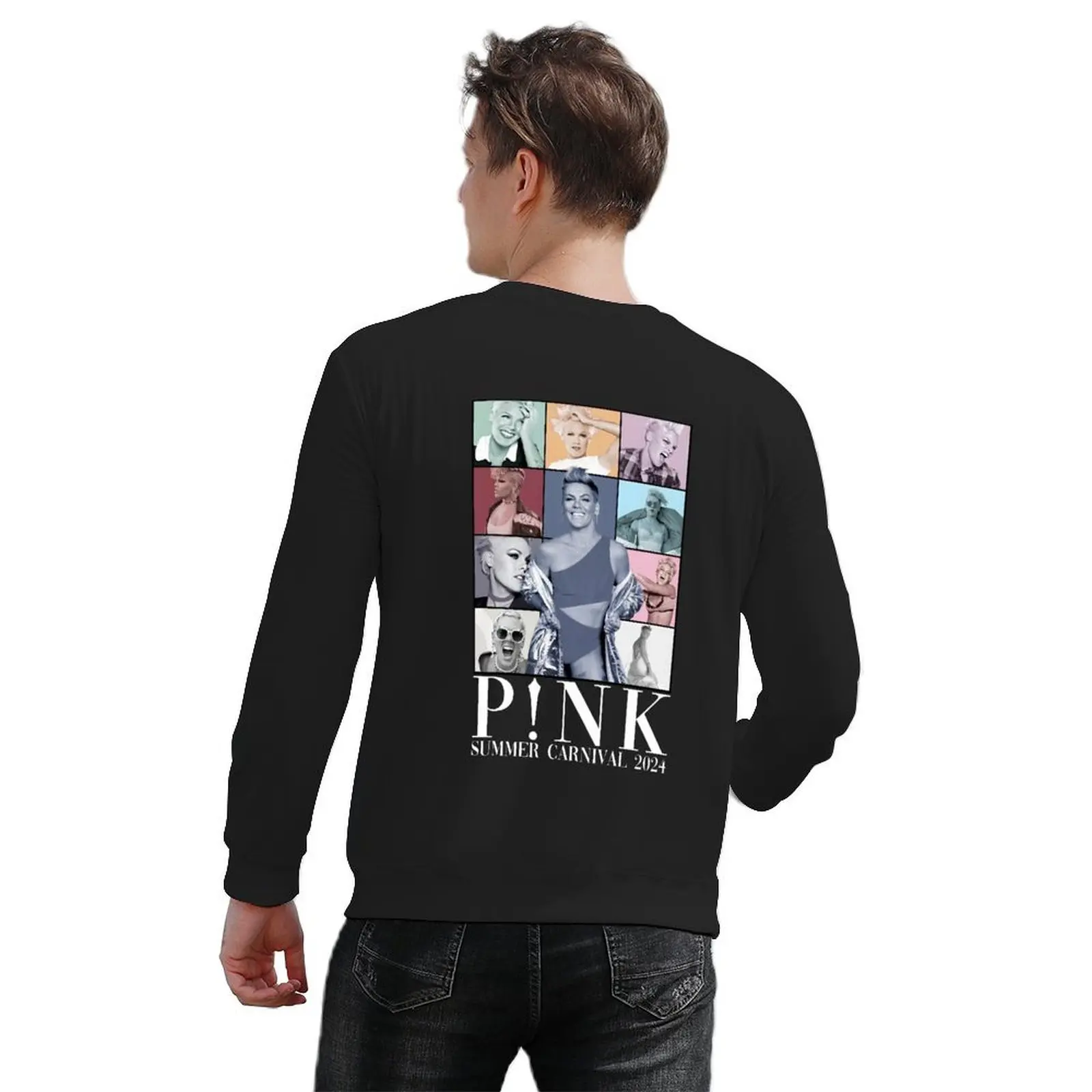 P!nk الوردي المغني الصيف كرنفال 2024 جولة قميص ، الوردي مروحة عشاق قميص البلوز الخريف الملابس الشتاء رجل البلوز