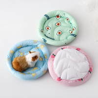 Small Animal Bed Cushion Mat, Hamster Nest, Squirrel, Hedgehog, Rabbit, Warm, Soft, Plush, Guinea Pig, House, Small Pet Nest Mat