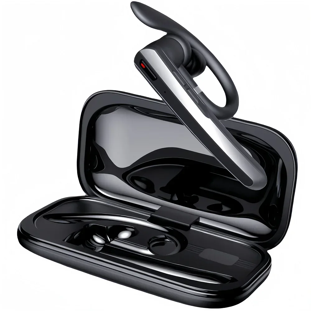 

2025 New Bluetooth 5.3 Wireless Headset Earbuds Earphones With HD Microphone Ear Hook Handsfree for Driving Business Headphones