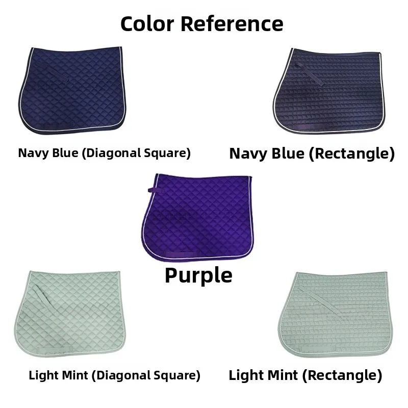 breathable-sweat-absorbent-saddle-pad-multi-color-options-available-pony-saddle-pads-equestrian-sports-equipment