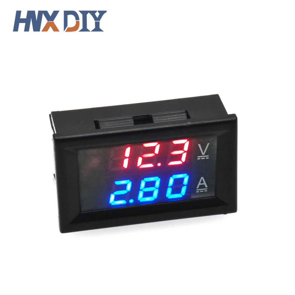 DC 0-100V 10A Digital Voltmeter Ammeter Dual Display Voltage Detector Current Meter Panel Amp Volt Gauge 0.28\