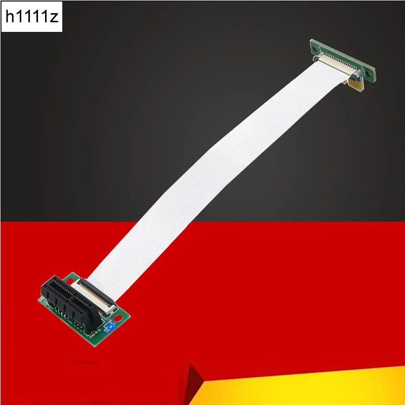 PCIE Райзер PCI-E 3,0 X1, кабель PCI Express, удлинитель PCIe 1x на 1x слот, вертикальный 90 градусов, 10/15/25 см, FPC-кабель, печатная плата, пластиковый распорка