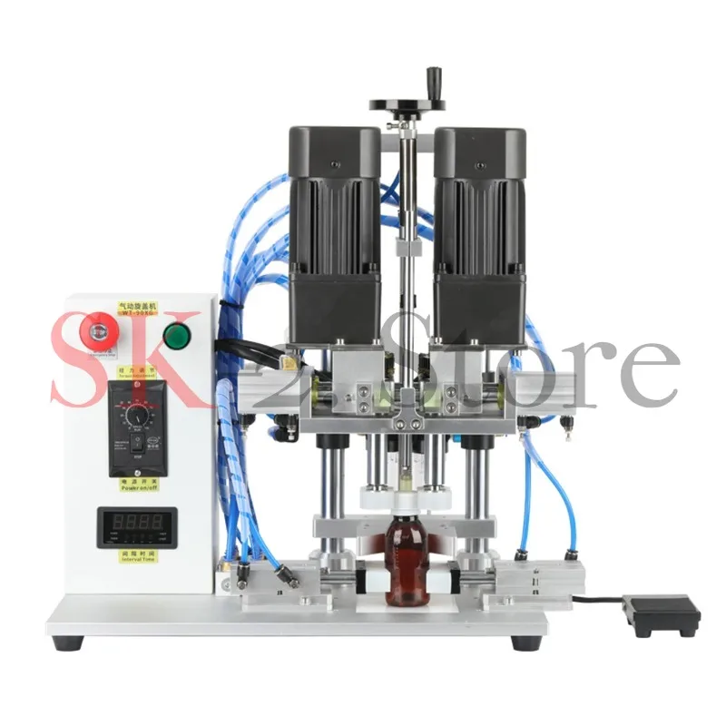 New WT-90XGAutomaticScrewing Capping Sealing Machine Pneumatic Electric Capper Rubbing Sealer Fixture Models Optional for Bottle