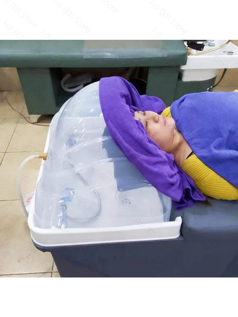 2026 Barber shop shampoo basin fumigation cover fumigation machine shampoo bed accessories