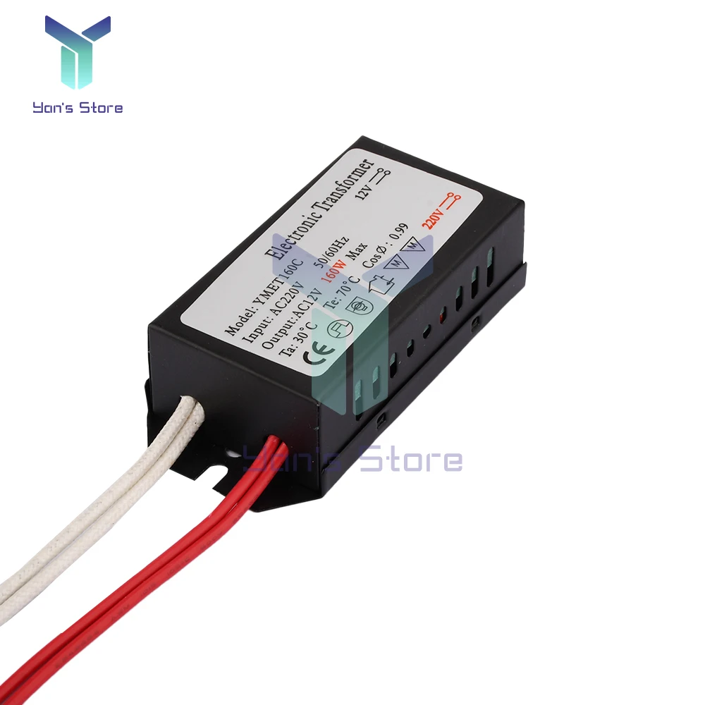 Step Down Voltage Converter Power Halogen Lamp Lighting Electronic Transformer Sufficient Power 220V To 12V 120/160W Optional