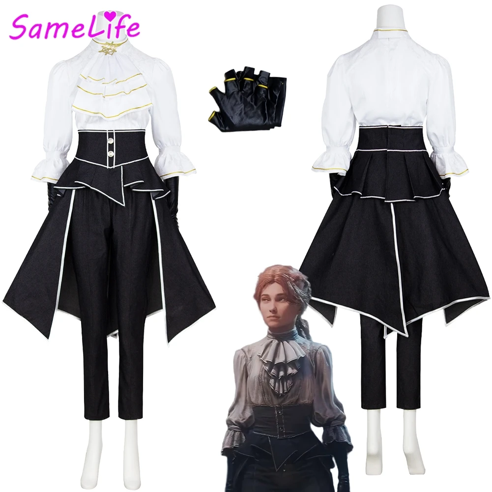 

Wholesale Game Clair Obscur Maier Cosplay Role Play White Shirts Clothing Women Costume Halloween Female Fancy Dress Up Outfits