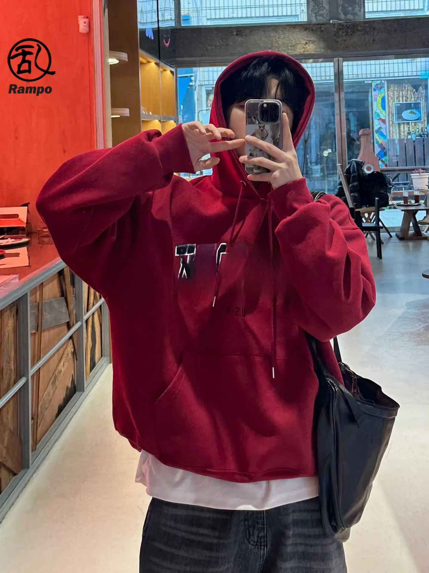 

Мужская толстовка American Sle Heavyweight с капюшоном, повседневная, с принтом, осенне-зимняя, из смесового хлопка и полиэстера, комфортная, теплая, с капюшоном