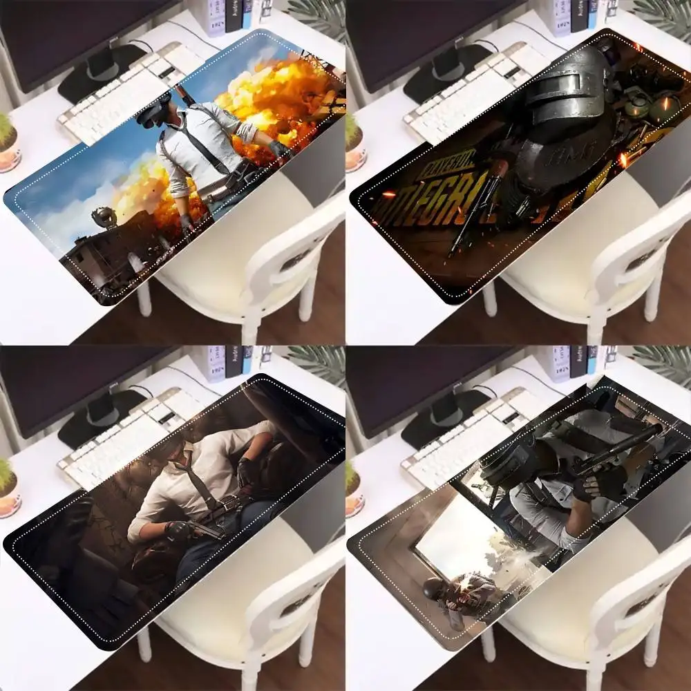 P-U-B-G Mousepad Premium Locking Edge Mouse Mat Speed Mouse Pad Ultrafine Surface Desk Mat