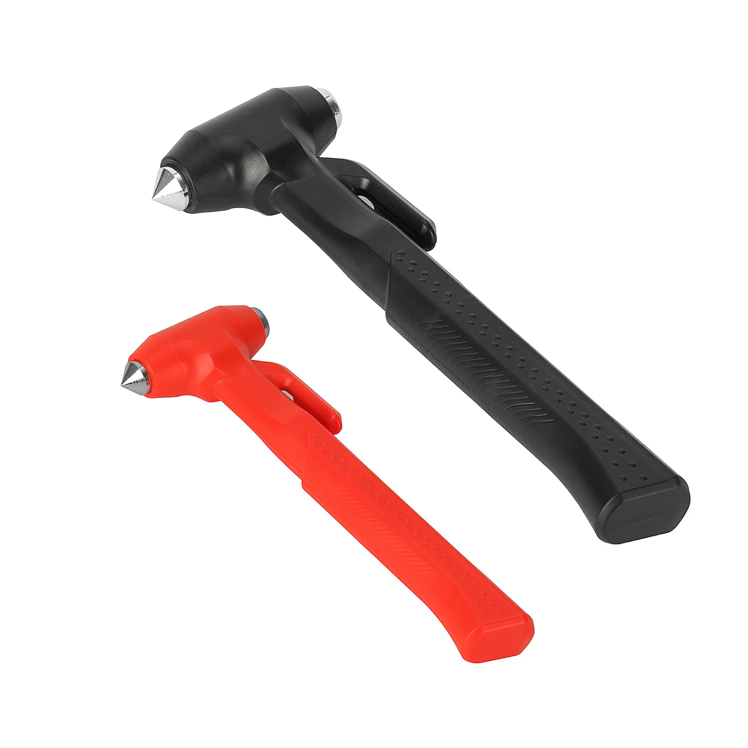 2-in-1 Car Safety Hammer Emergency Window Breaker Seat Belt Cutter, Carbon Steel Escape Rescue Tool for Car Bus Truck