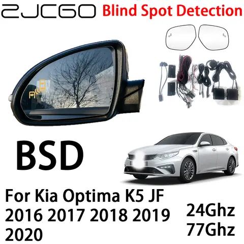 ZJCGO 자동차 BSD 레이더 경고 시스템 Kia Optima K5 JF 2016 2017 2018 2019 2020 용 맹점 감지 안전 운전 경고