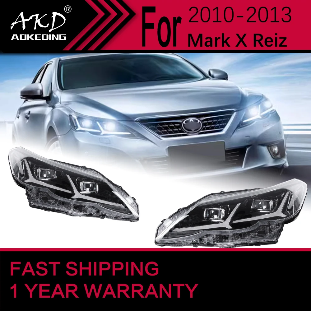 Car Lights for Toyota Mark X Reiz LED Headlight 2010-2013 Head Lamp Drl Projector Lens Automotive Accessories