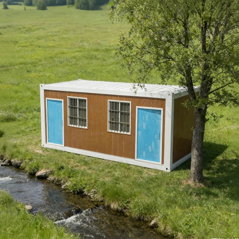 2026 20Ft Folding Container House Z Folding Prefab Flat Pack Container House for Glamping Office Building School Use