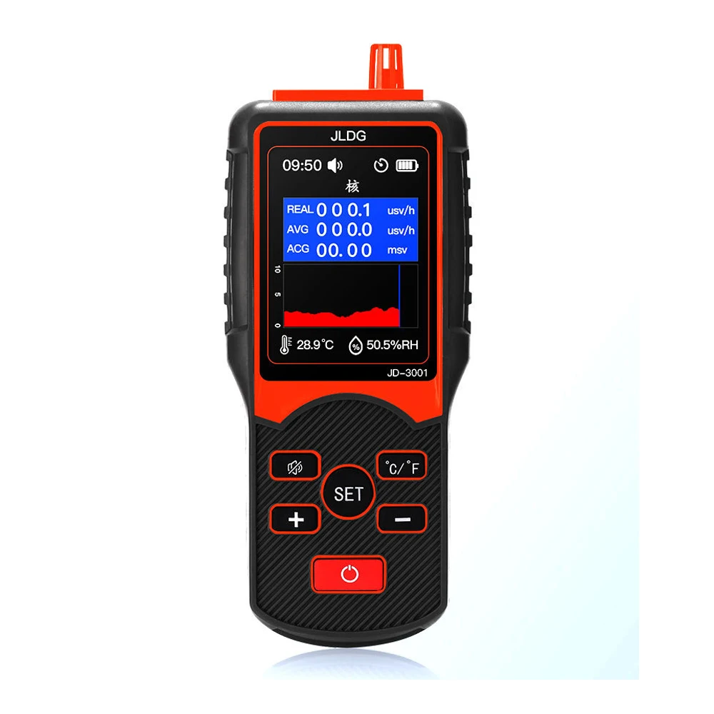 JLDG Geiger Counter Nuclear Radiation Detector Y-ray Beta Gamma Detector Geiger Counter Radioactivity Detector JD-3001