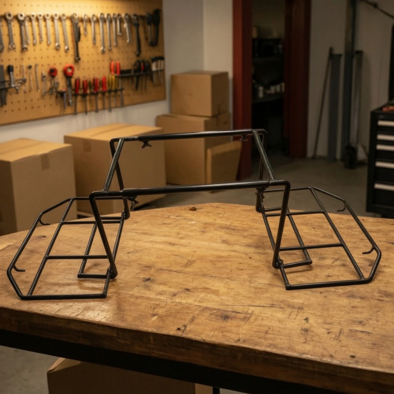 Motorcycle Rear Cargo Rack Solid-Steel Motorcycle Rear Luggage Rack Heavy-Duty Long-Lasting for Commuters, Daily Commuting