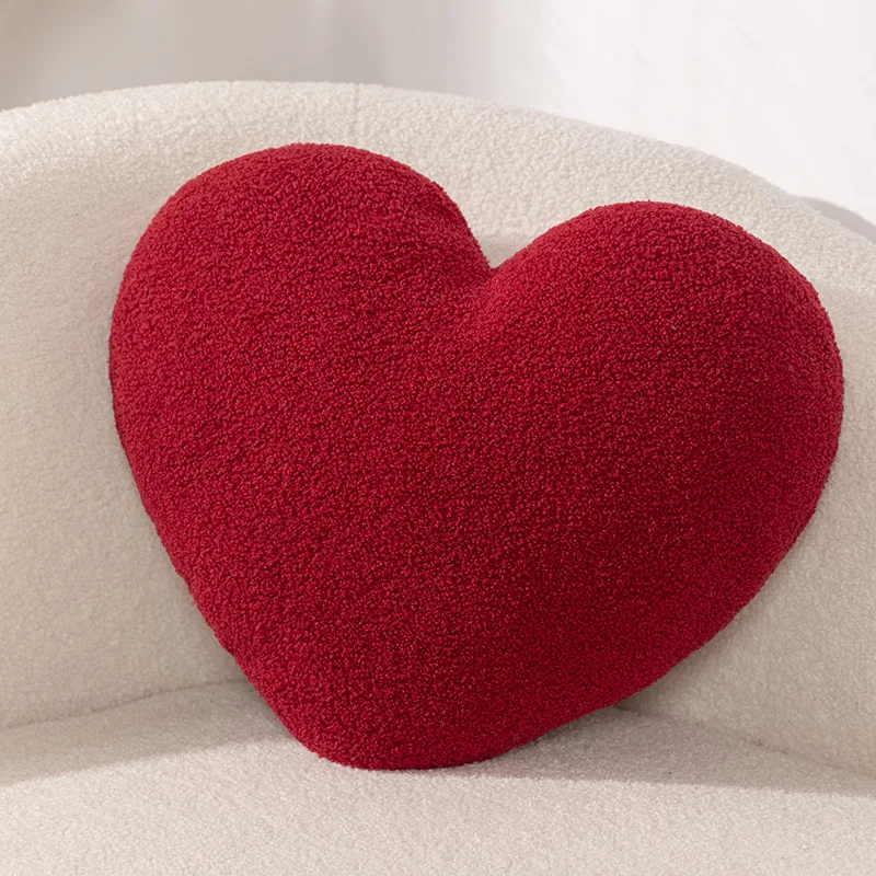 Fluffy Plush Pillow Soft Comfortable Bedside Cushion Home Fabric Pillow Cute Ins Style Stuffed Toy for Relaxing on Bed
