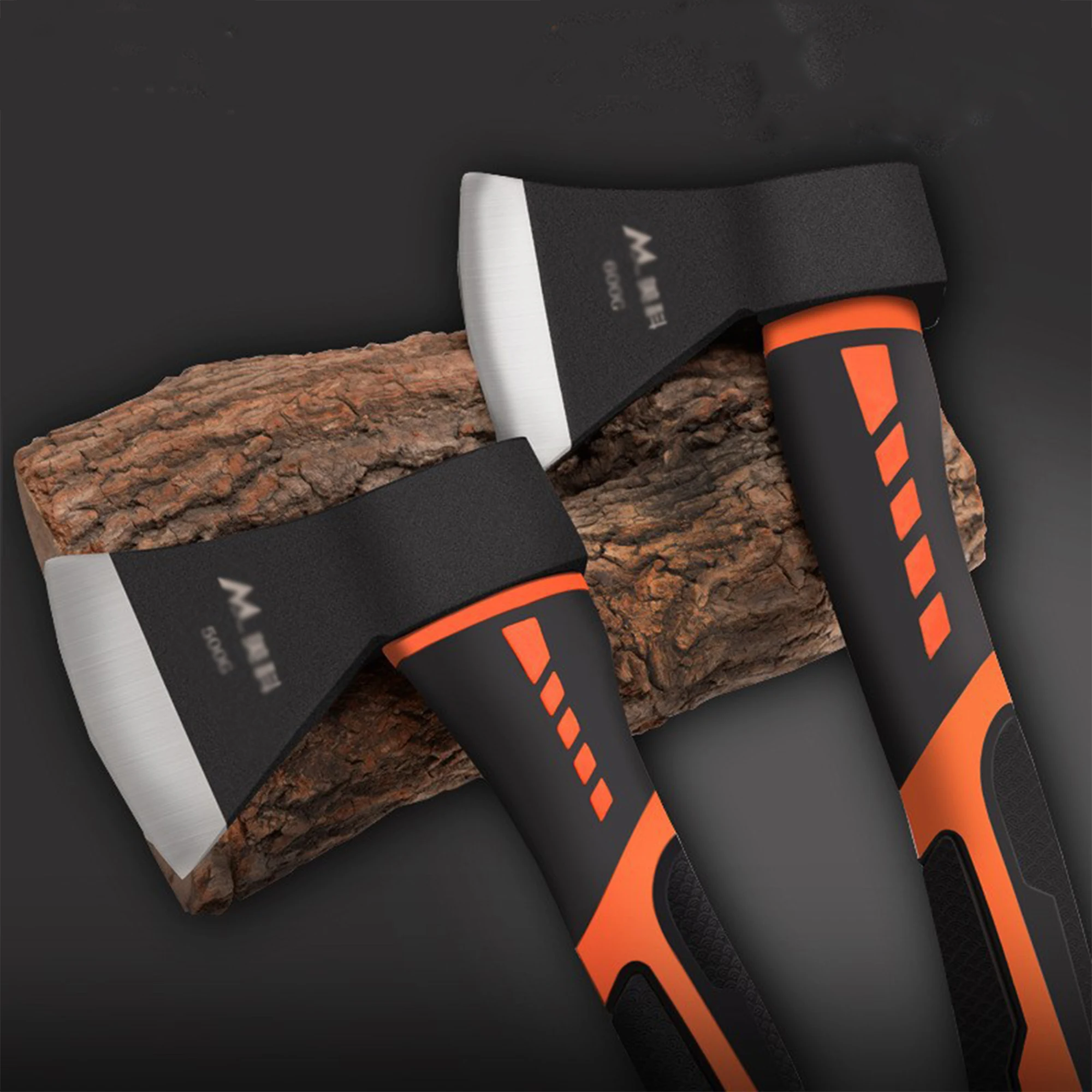 فأس تقسيم من الفولاذ عالي الكربون للحطب والتخييم والسجلات - فتحة متينة لجميع الأغراض #4